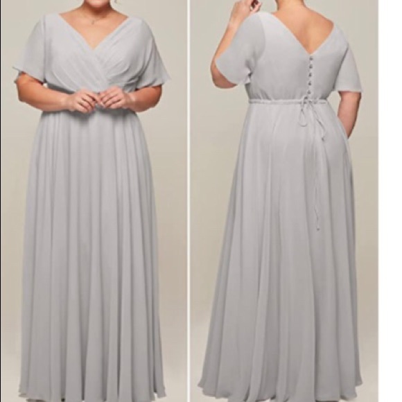 AW Bridal Light Silver bridesmaids Dress - Picture 2 of 8